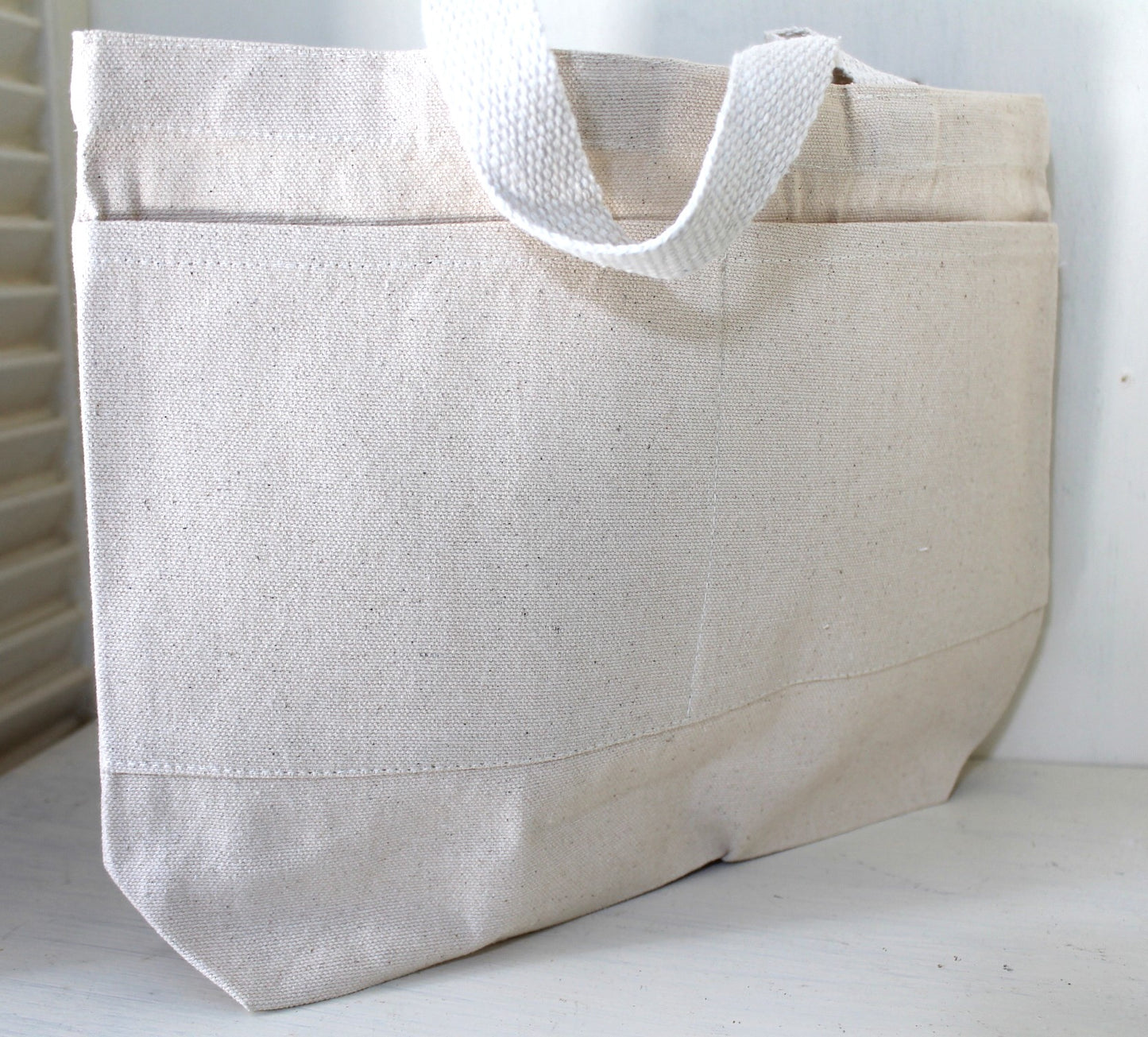 TEACHER Canvas Bag w/Pockets