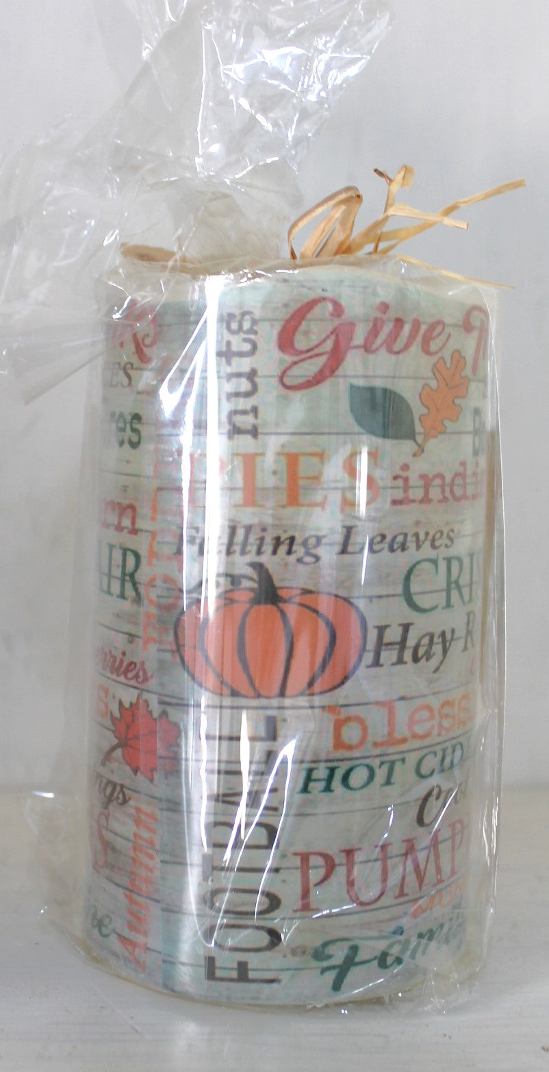 Flameless Timer Fall Candle
