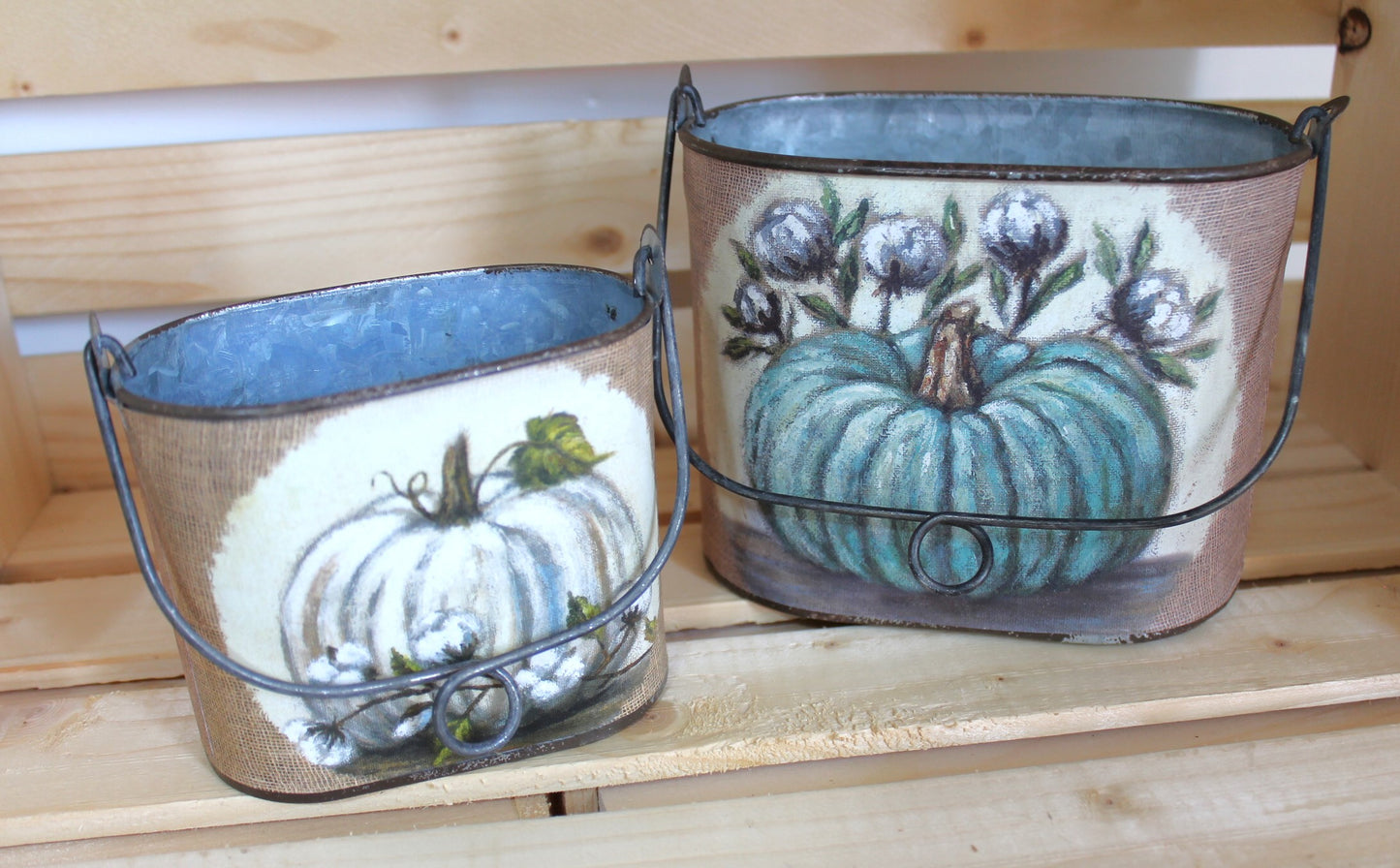 Pumpkins Metal Tins Set
