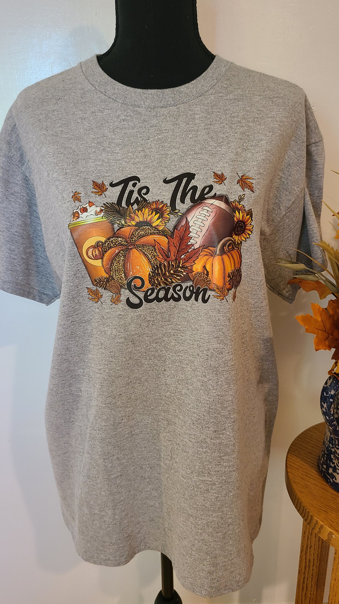 Tis The Season Football Cheetah Short Sleeve Tee