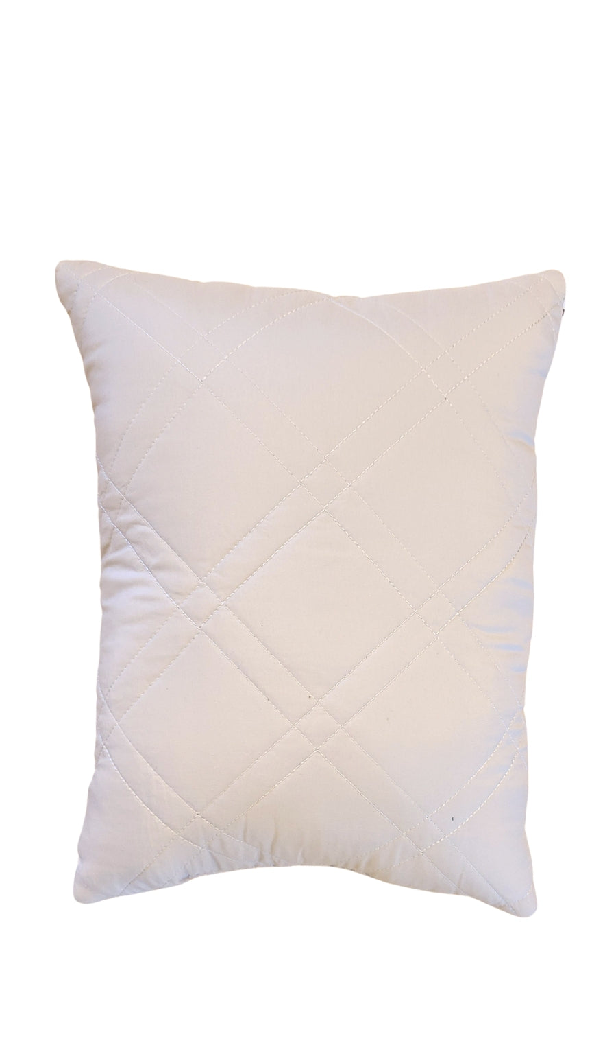 Let It Snow Fabric Handmade Quilted Snowman Pillow