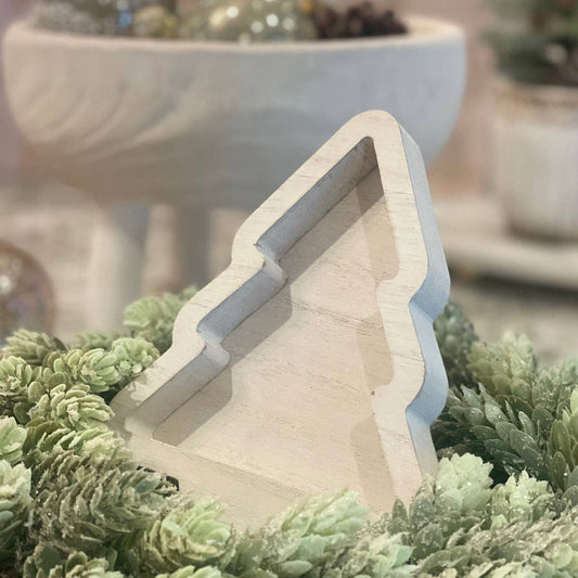 White Christmas Tree Tray