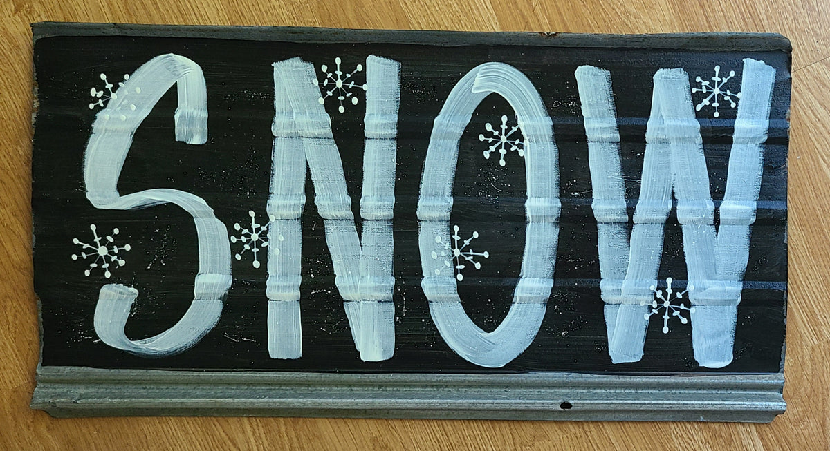 Hand-Painted 24" Tin Sign - Assorted Styles
