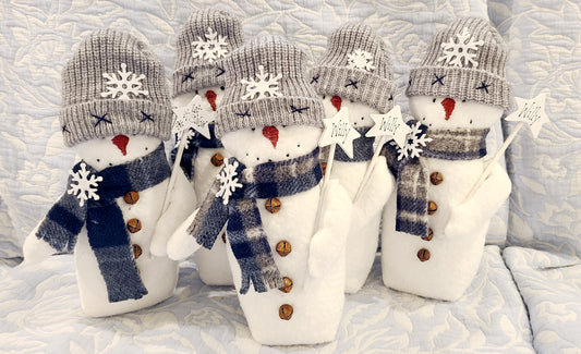 Willy Star Handmade Fabric Snowman