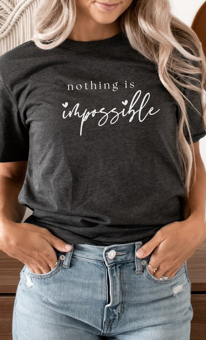 Nothing Is Impossible Heart Scribe Graphic Tee