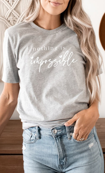 Nothing Is Impossible Heart Scribe Graphic Tee