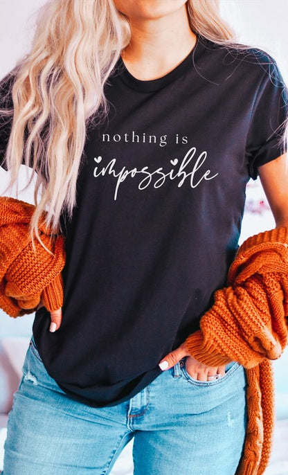 Nothing Is Impossible Heart Scribe Graphic Tee