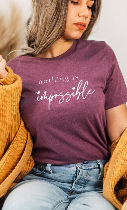 Nothing Is Impossible Heart Scribe Graphic Tee