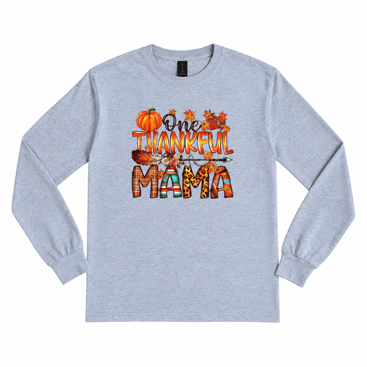 Thankful Mama Colorful Graphic T-shirt SALE