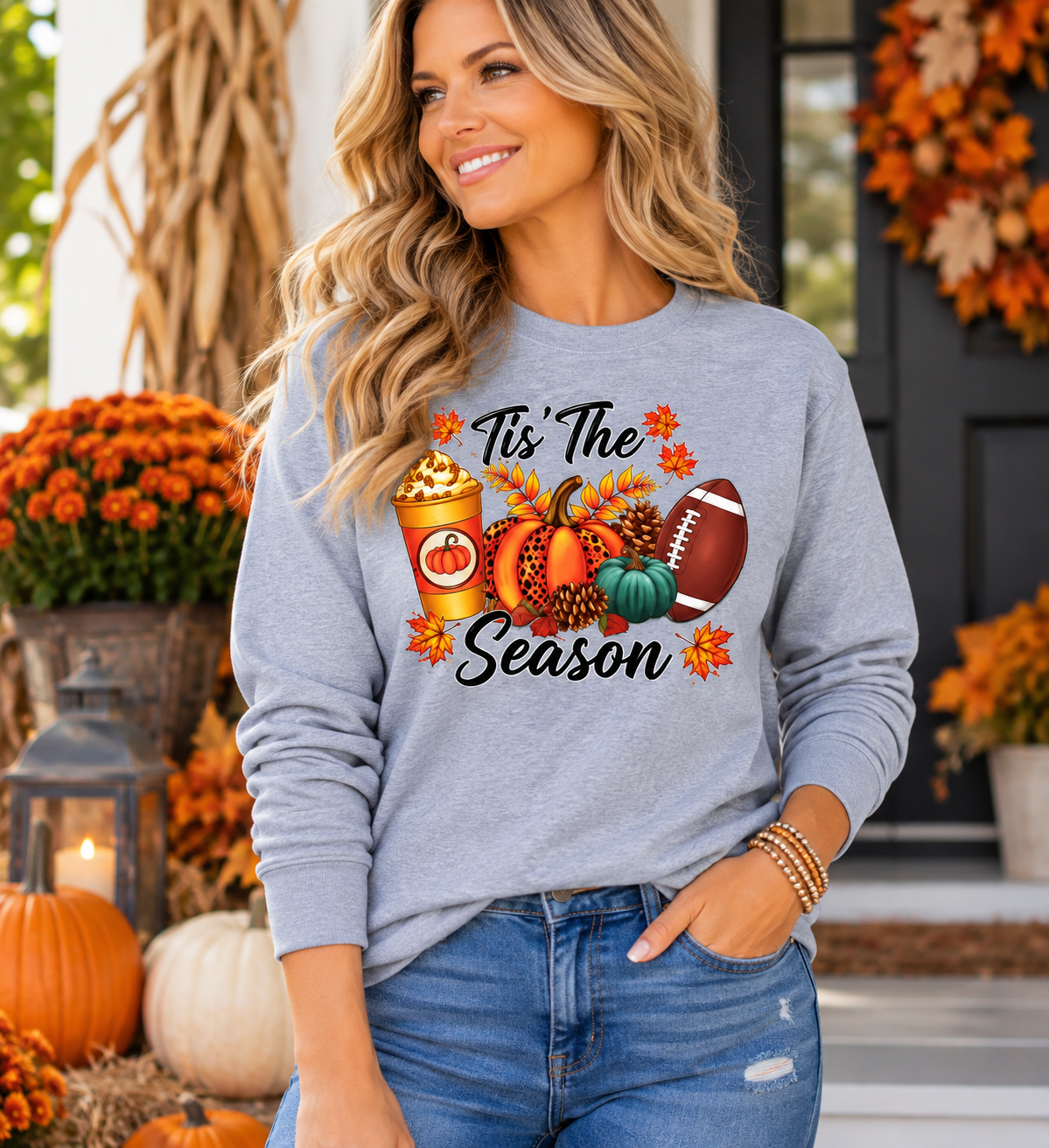 Tis The Season Colorful Graphic T-shirt SALE