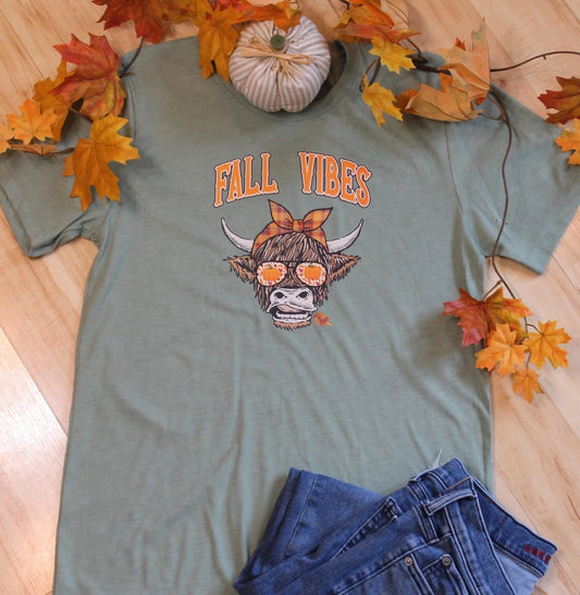 Fall Vibes Graphic Tee Size Medium