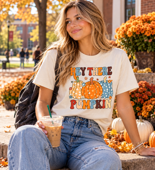 Fall Pumpkins Colorful Graphic T-shirt SALE