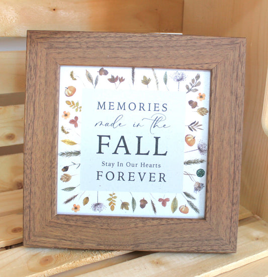 Memories Made In Fall Wall Art