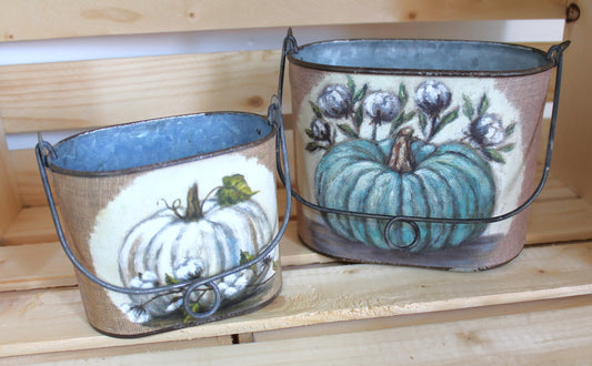 Pumpkins Metal Tins Set