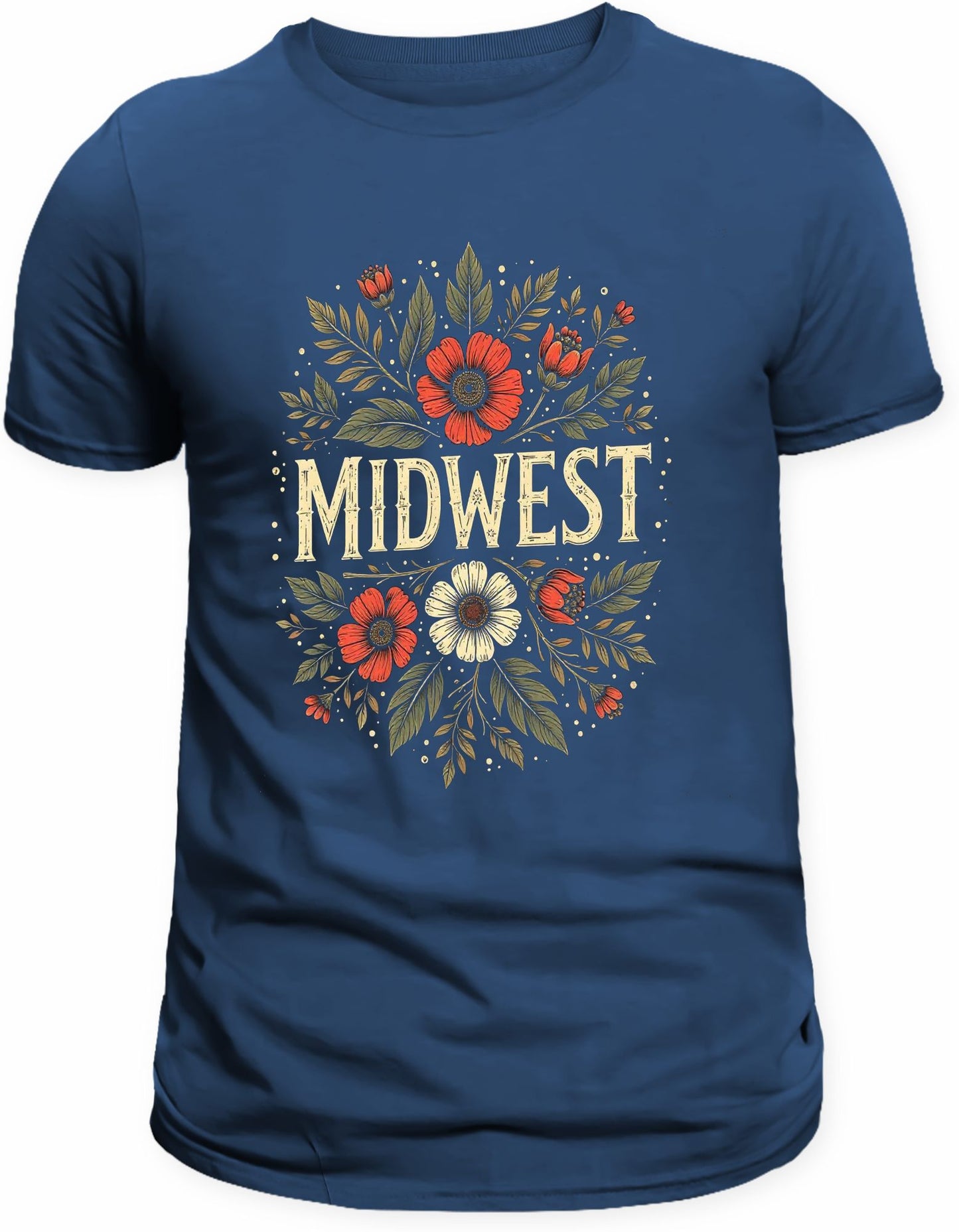 Midwest Graphic Vintage Tee Women's Gift Rustic Bold T-shirt