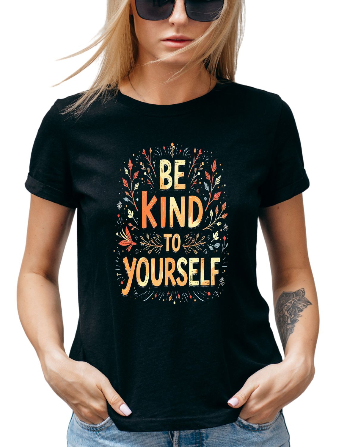 Cottagecore Women's Tee, Graphic T-shirt, Colorful Gift, Weekend Top, Fall, Autumn, Be Kind