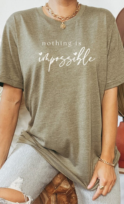 Nothing Is Impossible Heart Scribe Graphic Tee