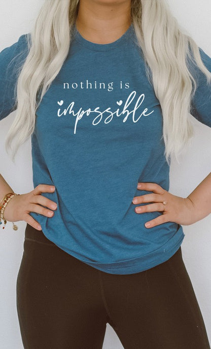 Nothing Is Impossible Heart Scribe Graphic Tee