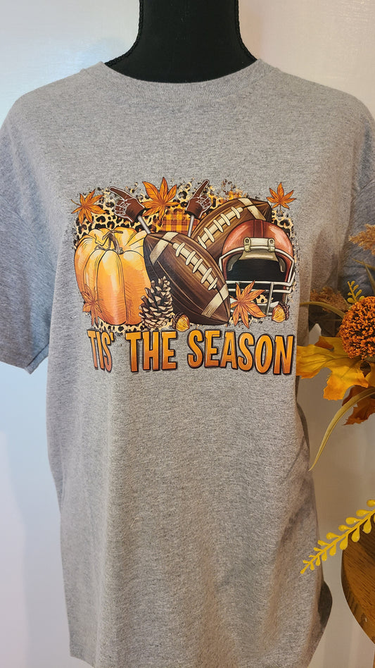 Tis The Season Footballs Short Sleeve Tee