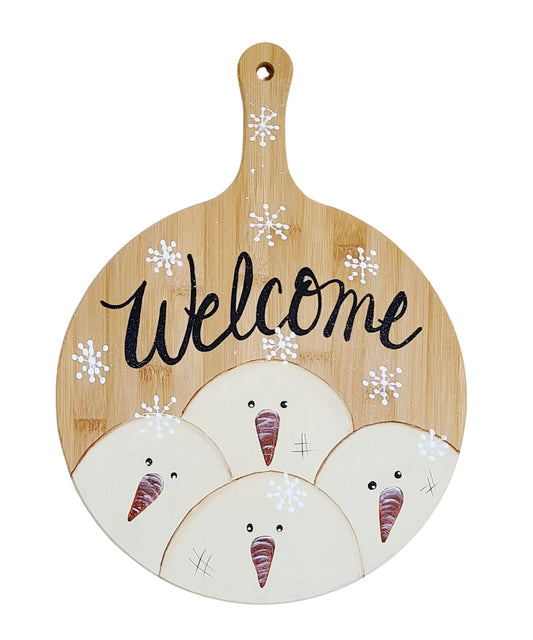 Welcome Hand-painted Wood Wall Decor