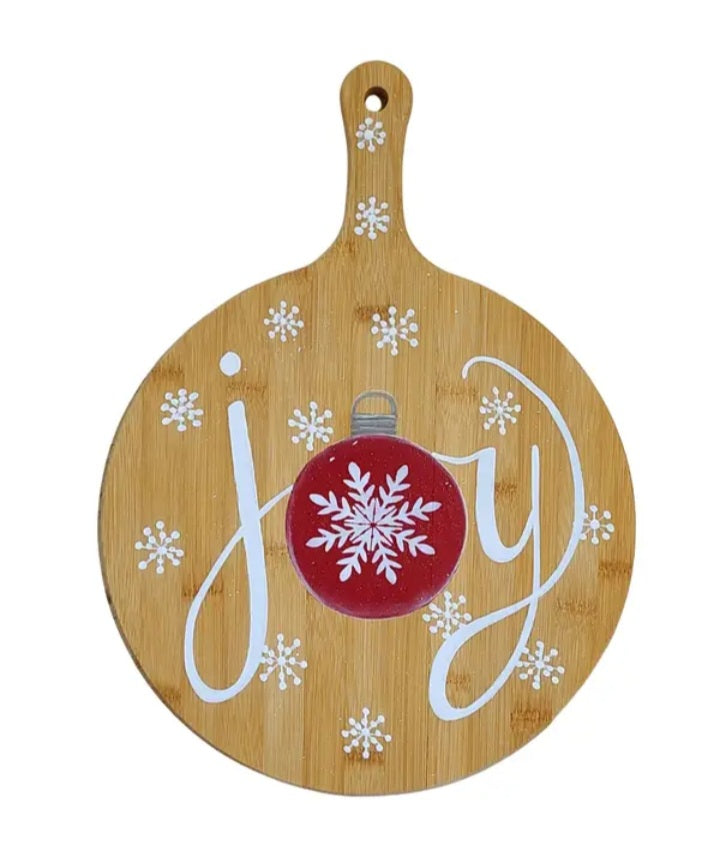 Joy Rustic Hand-painted Wood Wall Decor