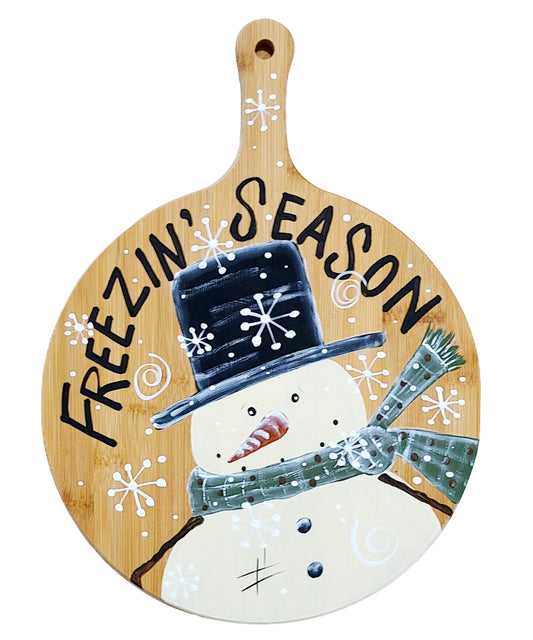 Freezin Season Hand-painted Wood Wall Decor